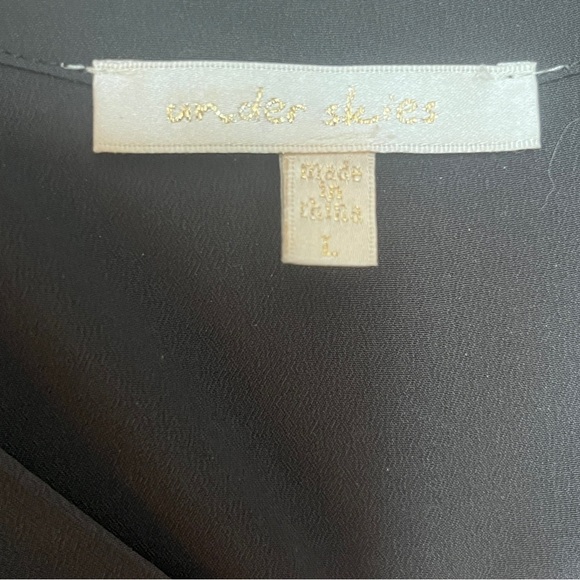 Anthropologie Button Detail Wrap Front Midi Mini Dress Green Large - Picture 7 of 7